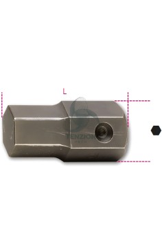 Inserto Macchina Maschio Esagonale Attacco 32mm 2