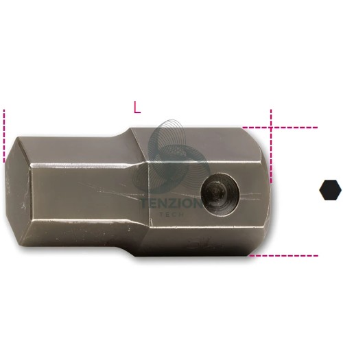 Inserto Macchina Maschio Esagonale Attacco 32mm