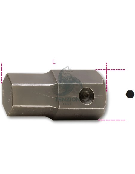 Inserto Macchina Maschio Esagonale Attacco 32mm