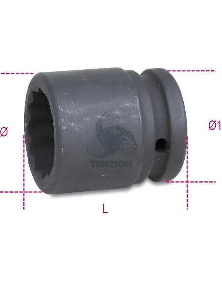 Chiave A Bussola Macchina Bocca Poligonale 3/4"