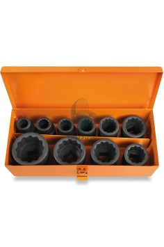 Set 10 Chiavi A Bussola Macchina Bocca Poligonale 3/4" 17-46mm