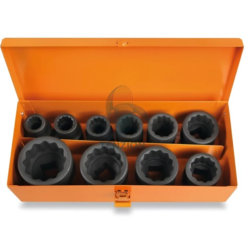 Set 10 Chiavi A Bussola Macchina Bocca Poligonale 3/4" 17-46mm