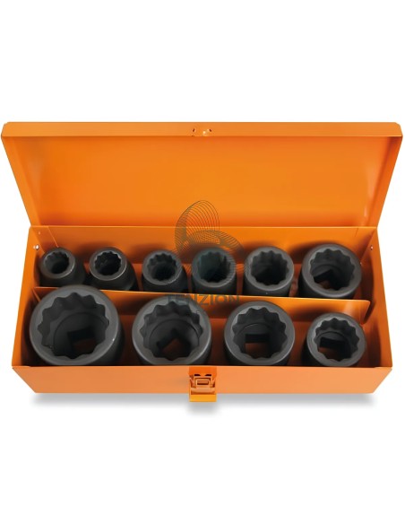 Set 10 Chiavi A Bussola Macchina Bocca Poligonale 3/4" 17-46mm