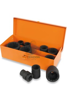 Set 10 Chiavi A Bussola Macchina Bocca Poligonale 3/4" 17-46mm 2