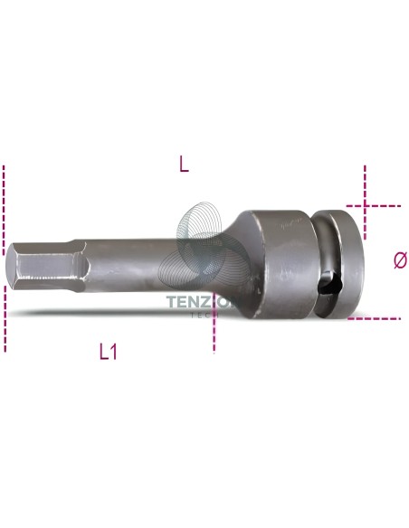 Chiave A Bussola Macchina Maschio Esagonale 3/4"