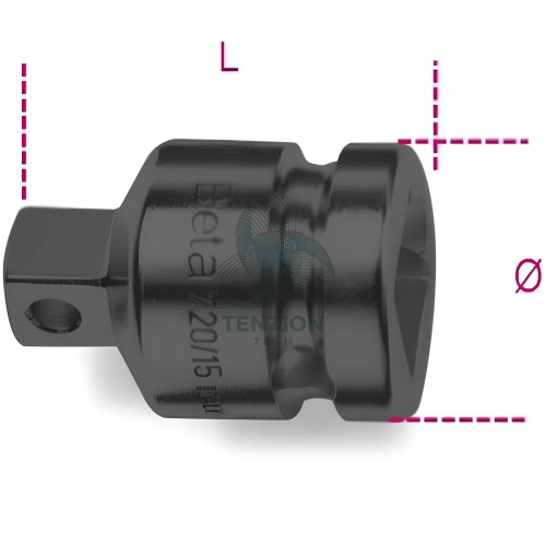 Raccordo Macchina Attacco Quadro Maschio 1/2" Femmina 3/4"