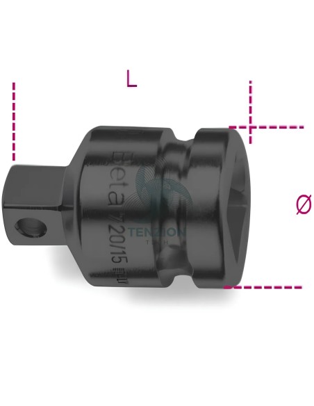 Raccordo Macchina Attacco Quadro Maschio 1/2" Femmina 3/4"