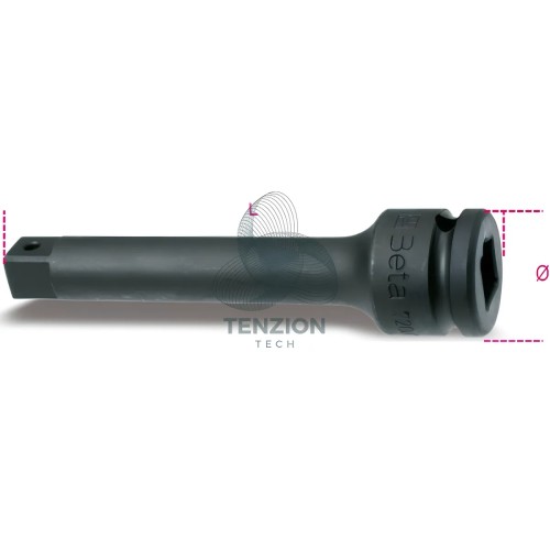 Prolunga Macchina Attacco Quadro Maschio Femmina 3/4" 250mm