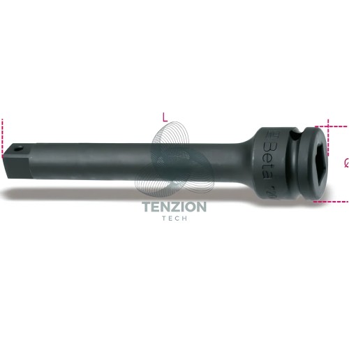 Prolunga Macchina Attacco Quadro Maschio Femmina 3/4" 330mm