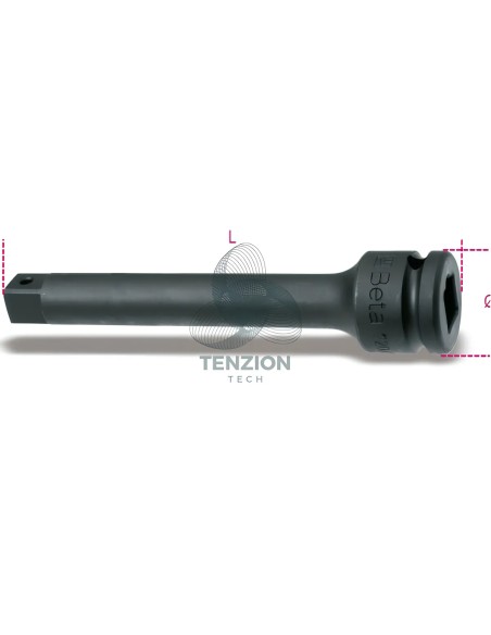 Prolunga Macchina Attacco Quadro Maschio Femmina 3/4" 330mm