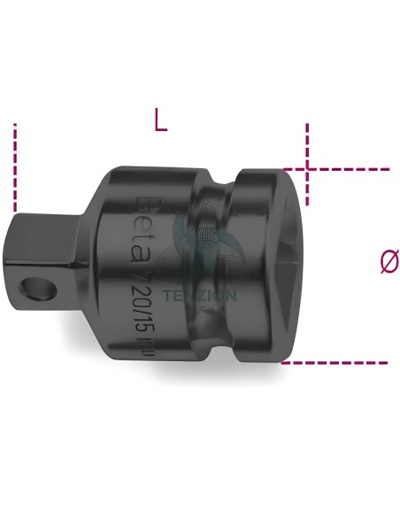 Raccordo Macchina Attacco Quadro Maschio 3/4" Femmina 1"