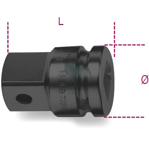 Raccordo Macchina Attacco Quadro Maschio 1.1/2" Femmina 1"