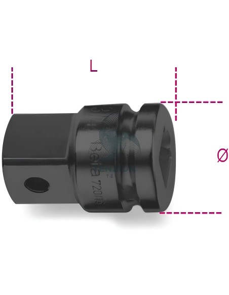 Raccordo Macchina Attacco Quadro Maschio 1.1/2" Femmina 1"