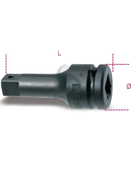 Prolunga Macchina Attacco Quadro Maschio Femmina 1" 175mm