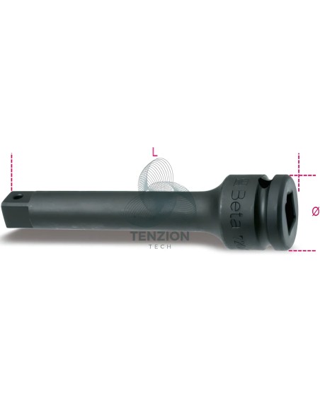 Prolunga Macchina Attacco Quadro Maschio Femmina 1" 330mm
