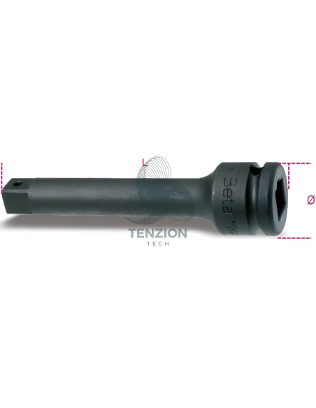 Prolunga Macchina Attacco Quadro Maschio Femmina 1.1/2" 250mm