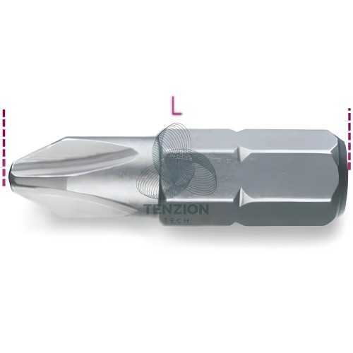 Inserto Per Viti Con Impronta Croce Phillips 1/4"