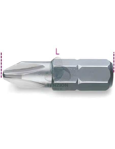 Inserto Per Viti Con Impronta Croce Phillips 1/4"