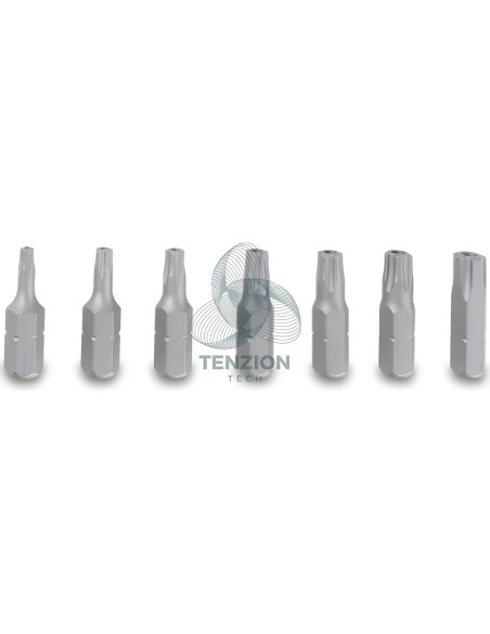 Set 7 Inserti Pentalobati 1/4" PT10-PT40