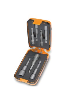 Set 7 Inserti Chiavi A Bussola Esagonale Magnetici 1/4" 5,5-13mm