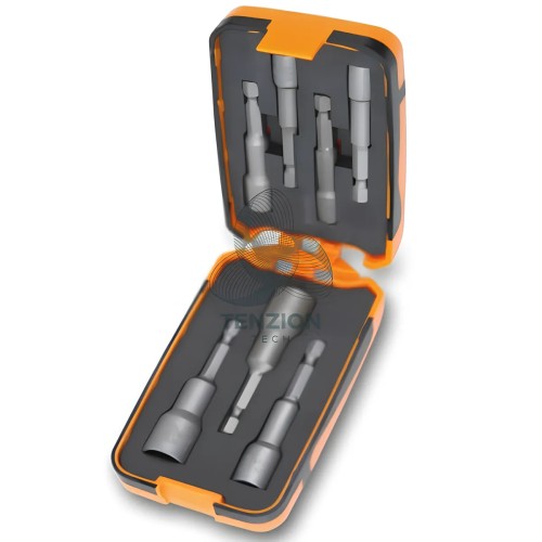 Set 7 Inserti Chiavi A Bussola Esagonale Magnetici 1/4" 5,5-13mm