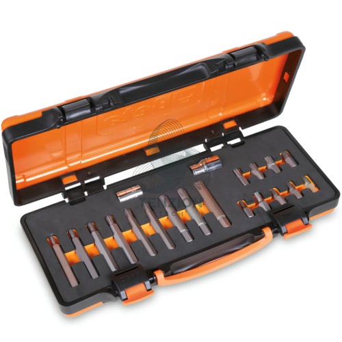 Set 18 Inserti Ribe Attacco Esagonale 10mm Con Accessori