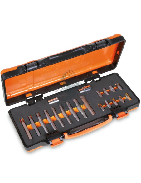 Set 18 Inserti Ribe Attacco Esagonale 10mm Con Accessori