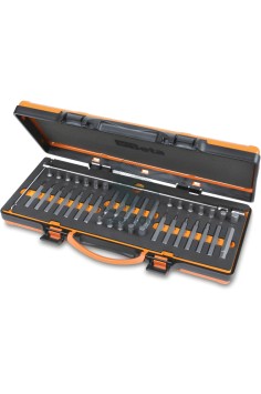 Set 38 Inserti Attacco Esagonale 10mm Con Portainserti A T Snodato