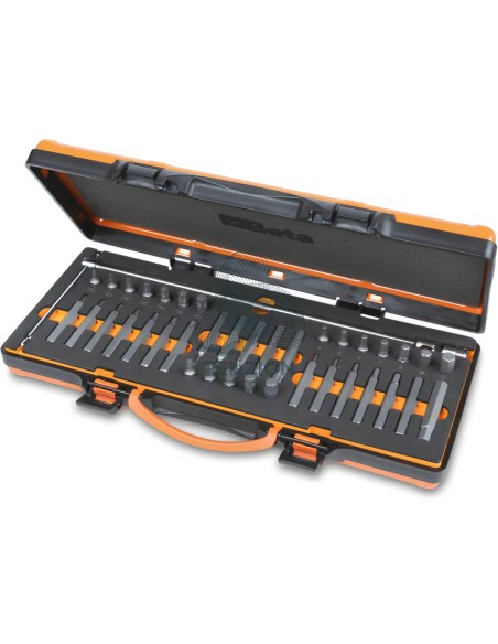 Set 38 Inserti Attacco Esagonale 10mm Con Portainserti A T Snodato