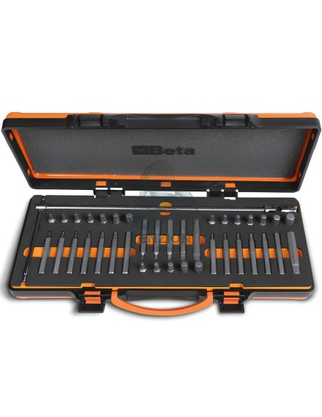 Set 38 Inserti Attacco Esagonale 10mm Con Portainserti A T Snodato