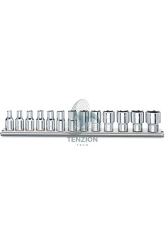 Set 13 Chiavi A Bussola Bocca Esagonale 1/4" 4-14mm