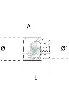 Chiave A Bussola Bocca Poligonale 1/4" 2