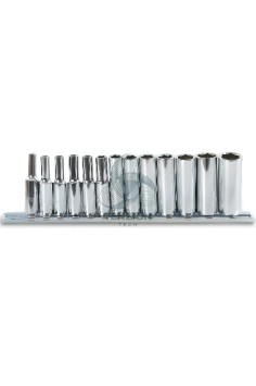 Set 13 Chiavi A Bussola Lunghe Bocca Esagonale 1/4" 4-14mm