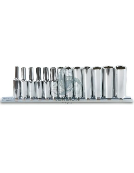 Set 13 Chiavi A Bussola Lunghe Bocca Esagonale 1/4" 4-14mm