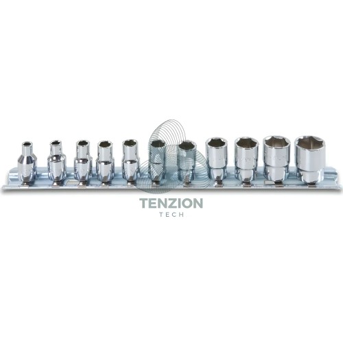 Set 11 Chiavi A Bussola Bocca Esagonale 1/4" 3/16"-9/16"