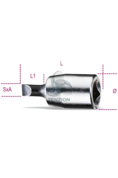 Chiave A Bussola A Giravite Per Viti Con Intaglio 1/4"