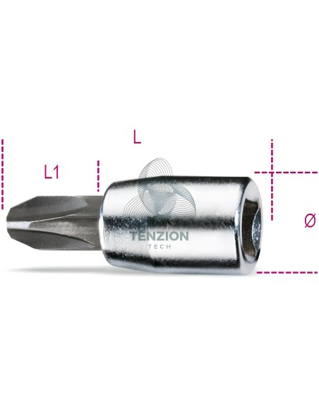 Chiave A Bussola A Giravite Per Viti Con Croce Phillips 1/4"