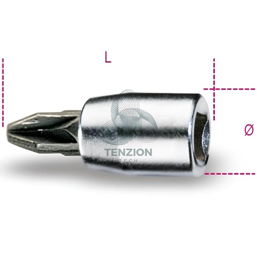 Chiave A Bussola A Giravite Per Viti Con Croce Pozidriv Supadriv 1/4"