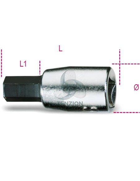 Chiave A Bussola A Giravite Maschio Esagonale 1/4"