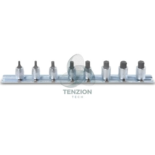 Set 8 Chiavi A Bussola A Giravite Maschio Esagonale 1/4" 2,5-10mm