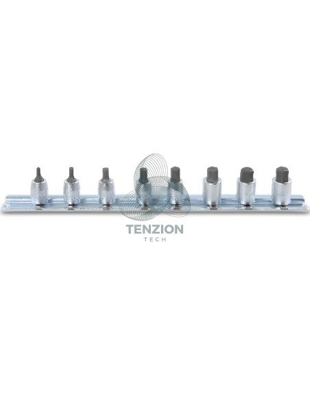 Set 8 Chiavi A Bussola A Giravite Maschio Esagonale 1/4" 2,5-10mm