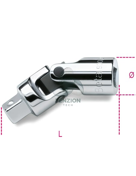 Snodo Con Attacco Quadro Maschio Femmina 1/4"
