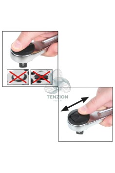Cricchetto Reversibile Attacco Quadro Maschio 1/4" 2