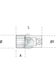 Chiave A Bussola Lunga Bocca Poligonale 3/8" 2