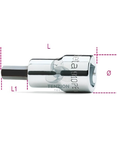 Chiave A Bussola Maschio Esagonale 3/8"