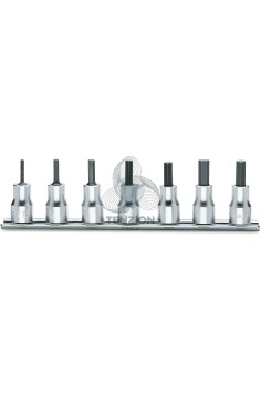 Set 7 Chiavi A Bussola Maschio Esagonale 3/8" 3-10mm