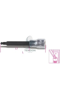 Chiave A Bussola Maschio Esagonale Estremità Sferica 3/8" 2