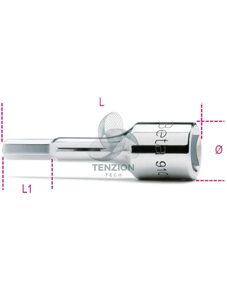 Chiave A Bussola Maschio Esagonale 3/8"