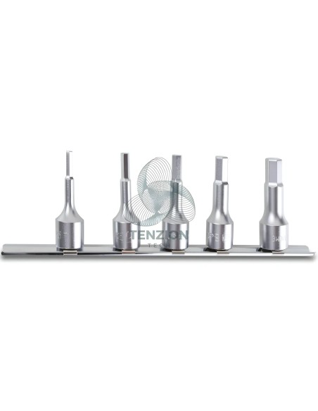 Set 5 Chiavi A Bussola Maschio Esagonale 3/8" 4-10mm