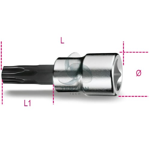 Chiave A Bussola Giravite Pentalobata 3/8"